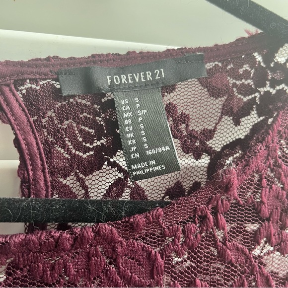 Soft Wine Embroidered Top - Picture 2 of 3